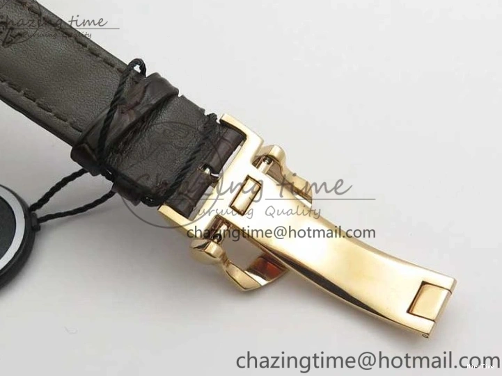 MIROTIME 0102 Efficient Portofino Chrono RG ZF 1:1 Best Edition White Dial on Brown Leather Strap A 7151